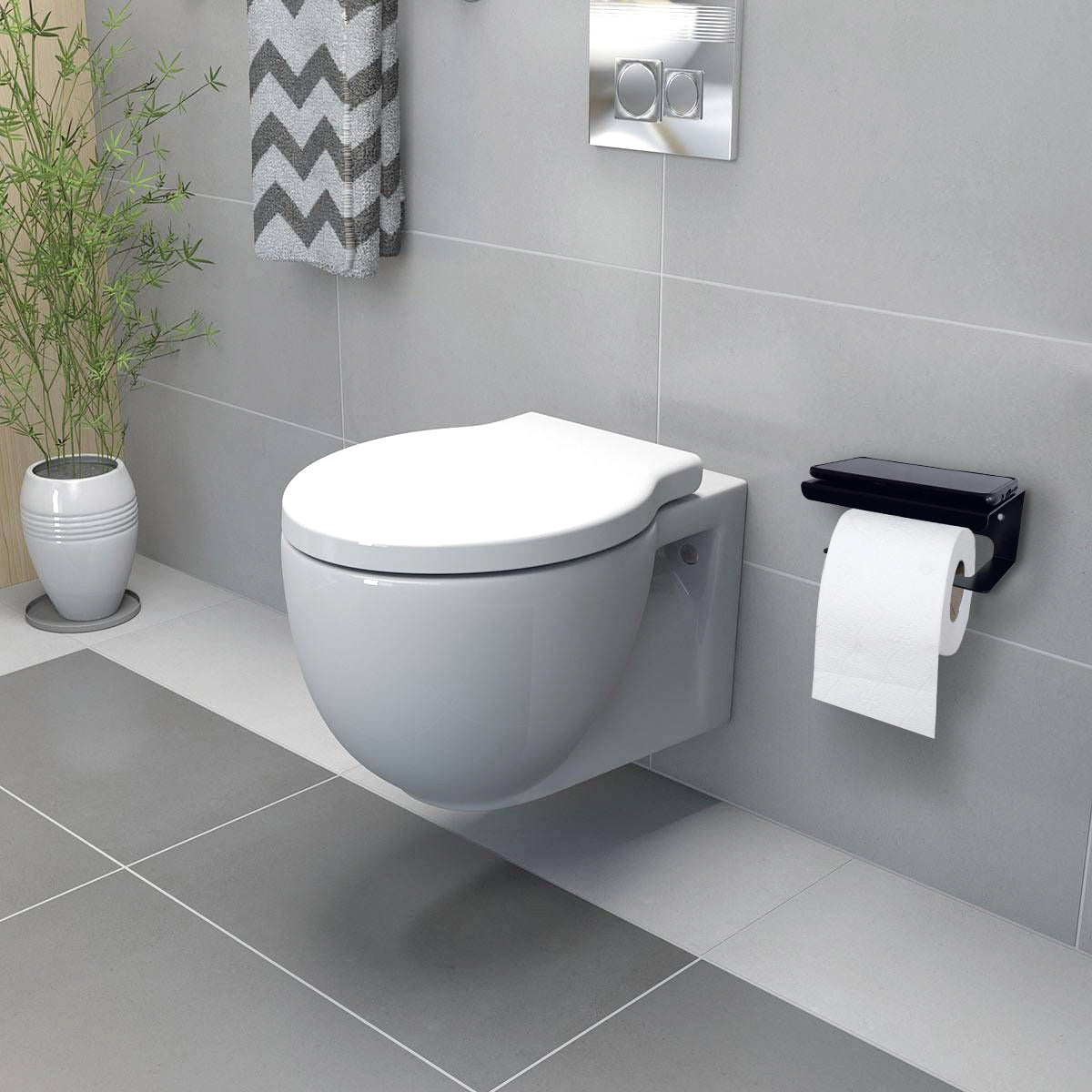 Metal Bathroom WC Paper Napkin Roll Holder, Toilet Napkin Holder