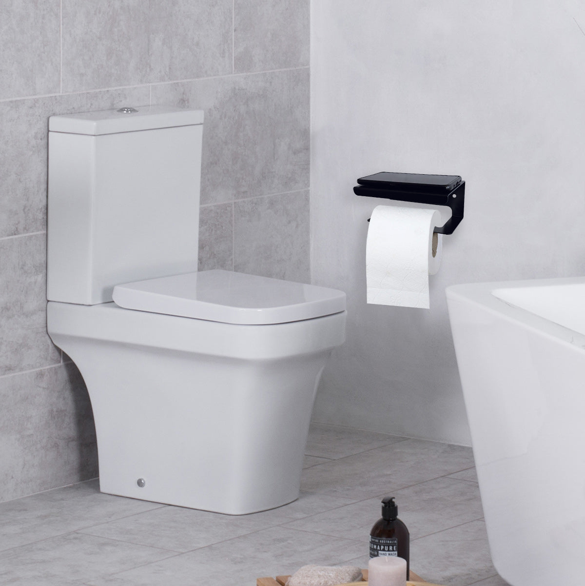 Metal Bathroom WC Paper Napkin Roll Holder, Toilet Napkin Holder