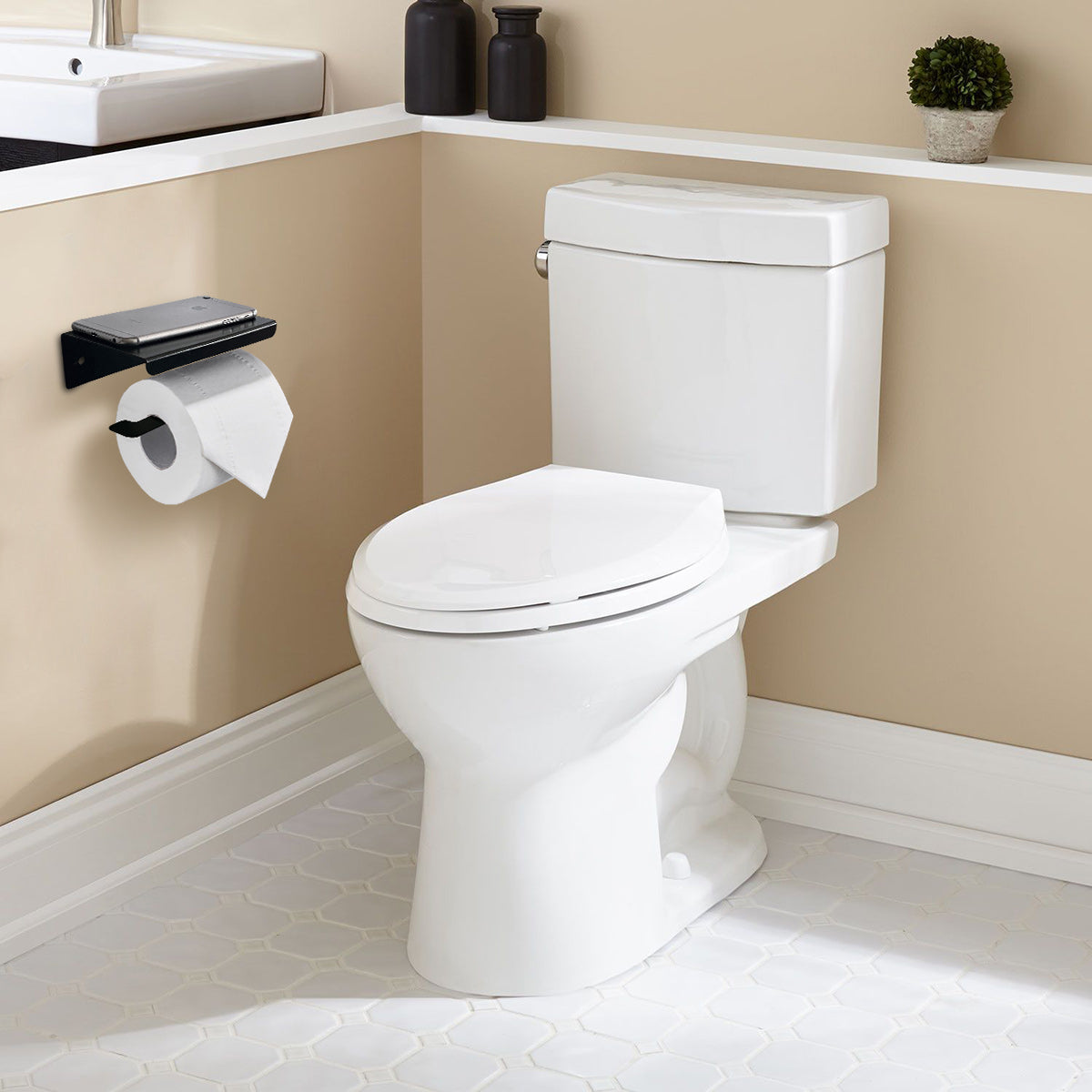 Metal Bathroom WC Paper Napkin Roll Holder, Toilet Napkin Holder