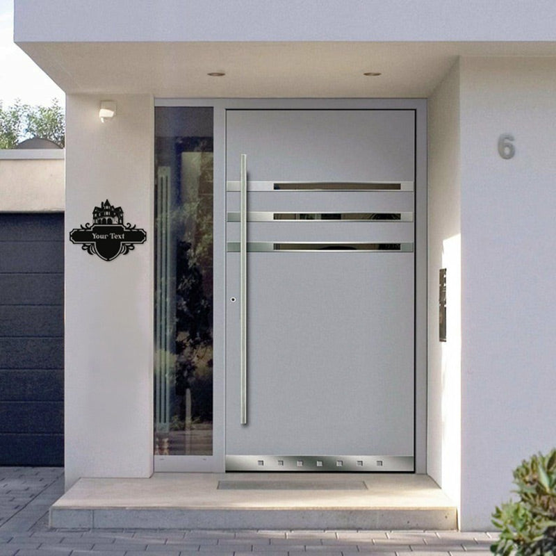Kişiye Özel Metal Kapı İsimlik
