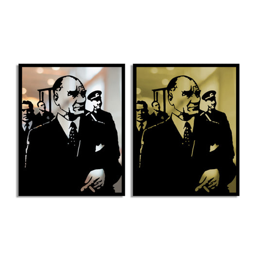 Atatürk V3 Merror Metal Tablo