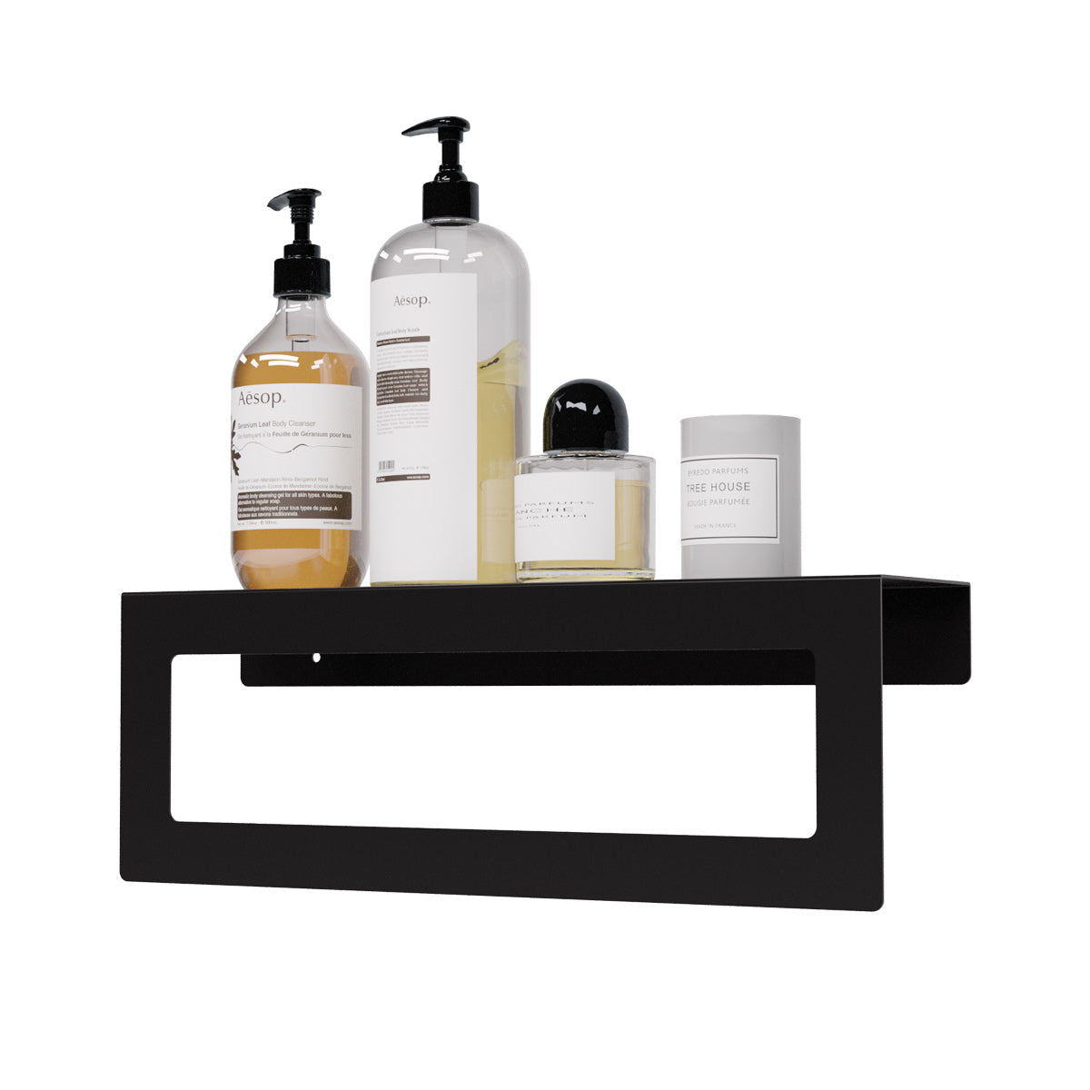 WiseDec Stainless Modern Metal Shower Rack Towel Holder