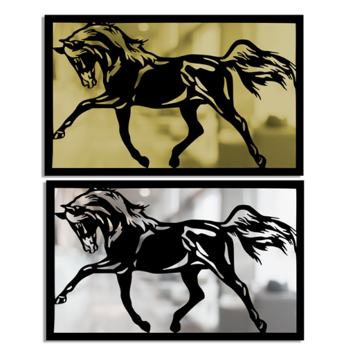 Merror Horse Wall Metal Art