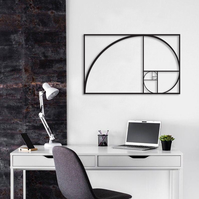 Golden Ratio Metal Painting
