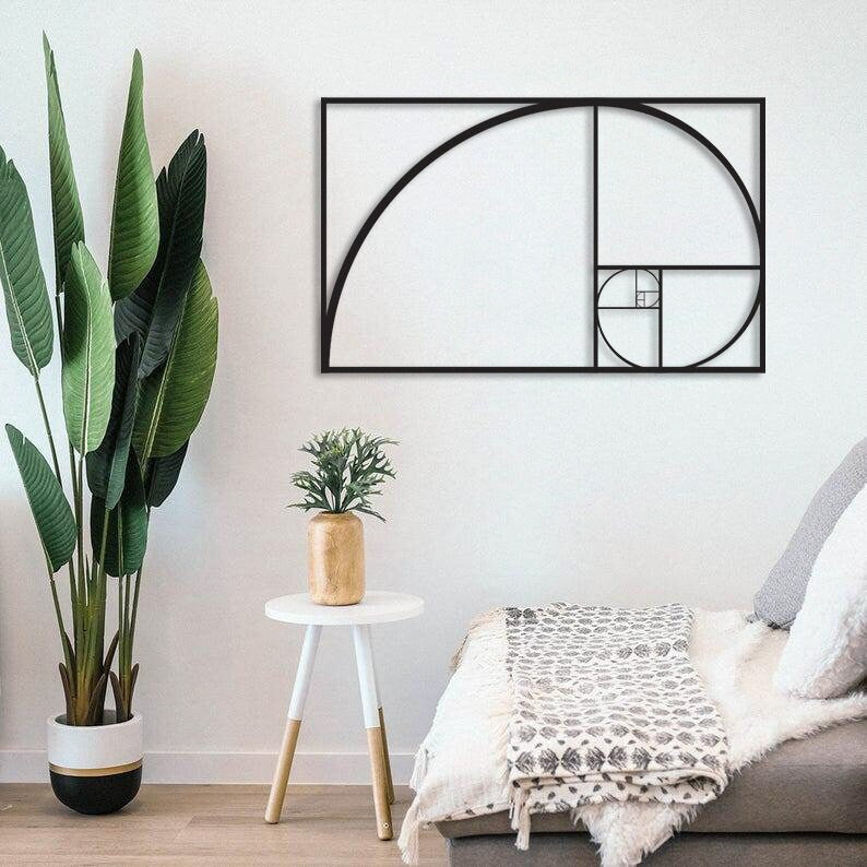 Golden Ratio Metal Painting
