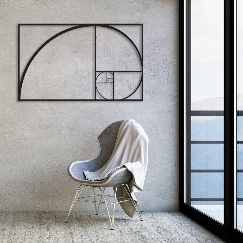 Golden Ratio Metal Painting