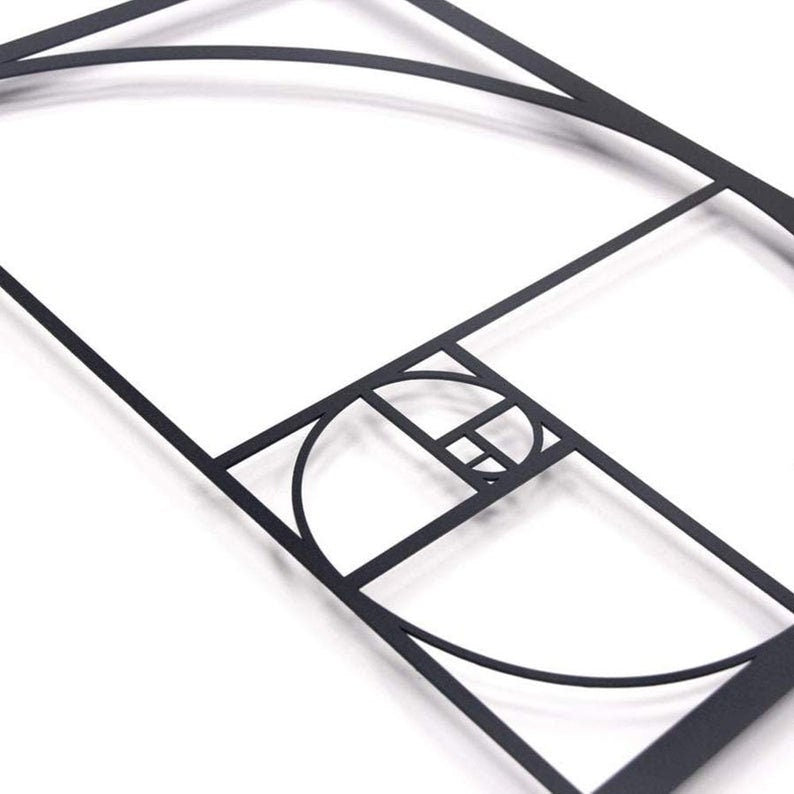 Golden Ratio Metal Painting