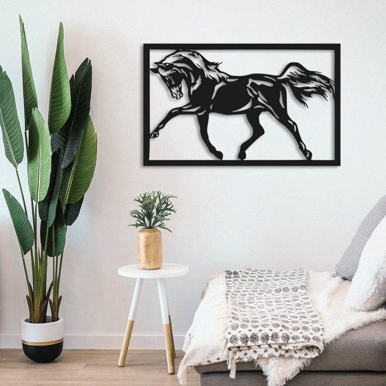 Merror Horse Wall Metal Art