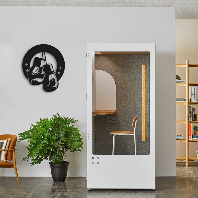 Boxing Metal Wall Painting
