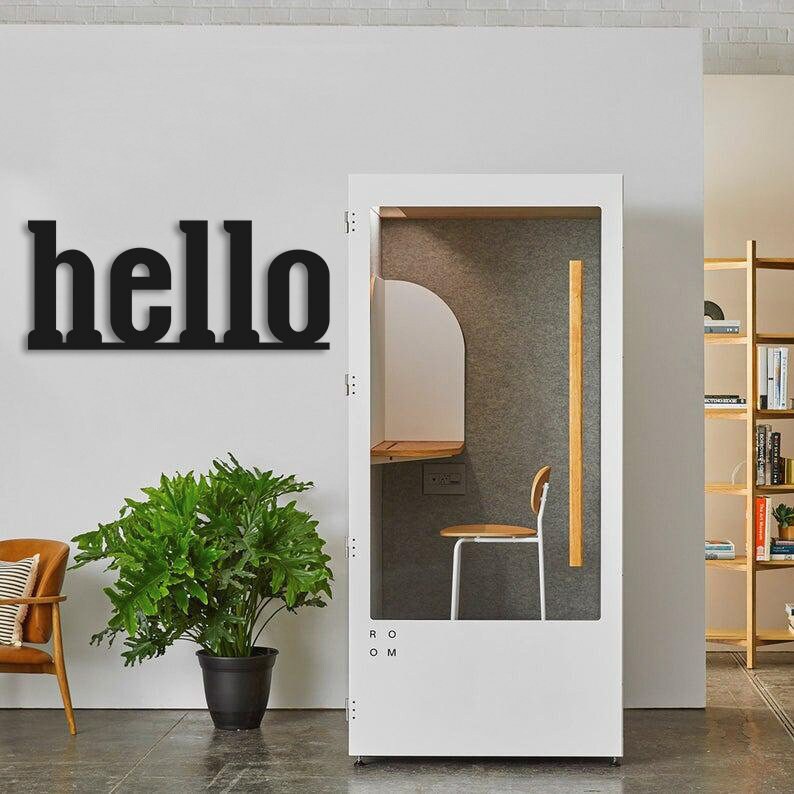 Hello Metal Duvar Yazısı