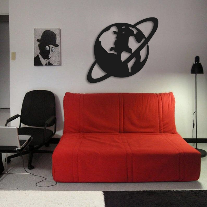 Saturn Metal Wall Painting