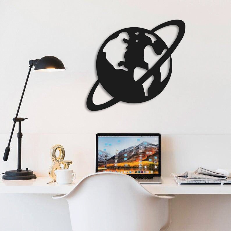 Saturn Metal Wall Painting