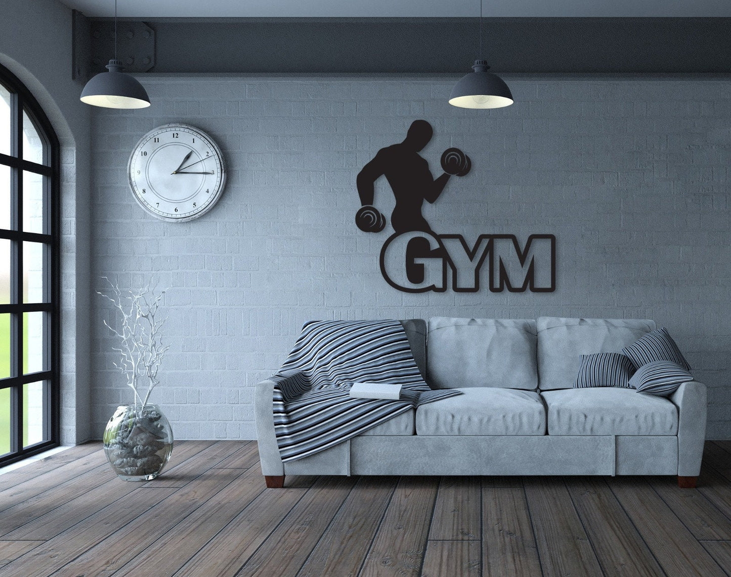GYM Metal Wall Art