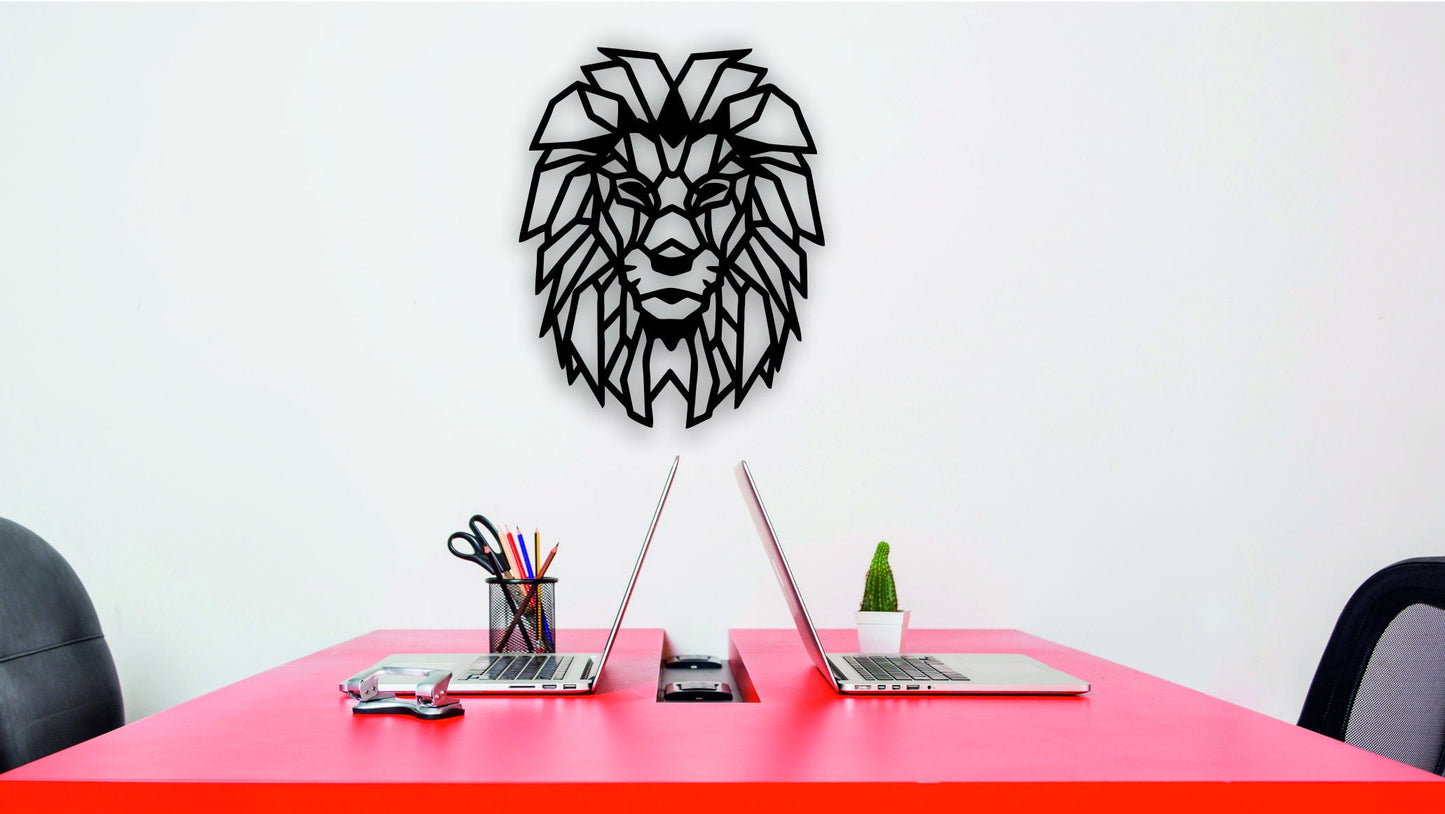 Lion V1 Metal Wall Painting