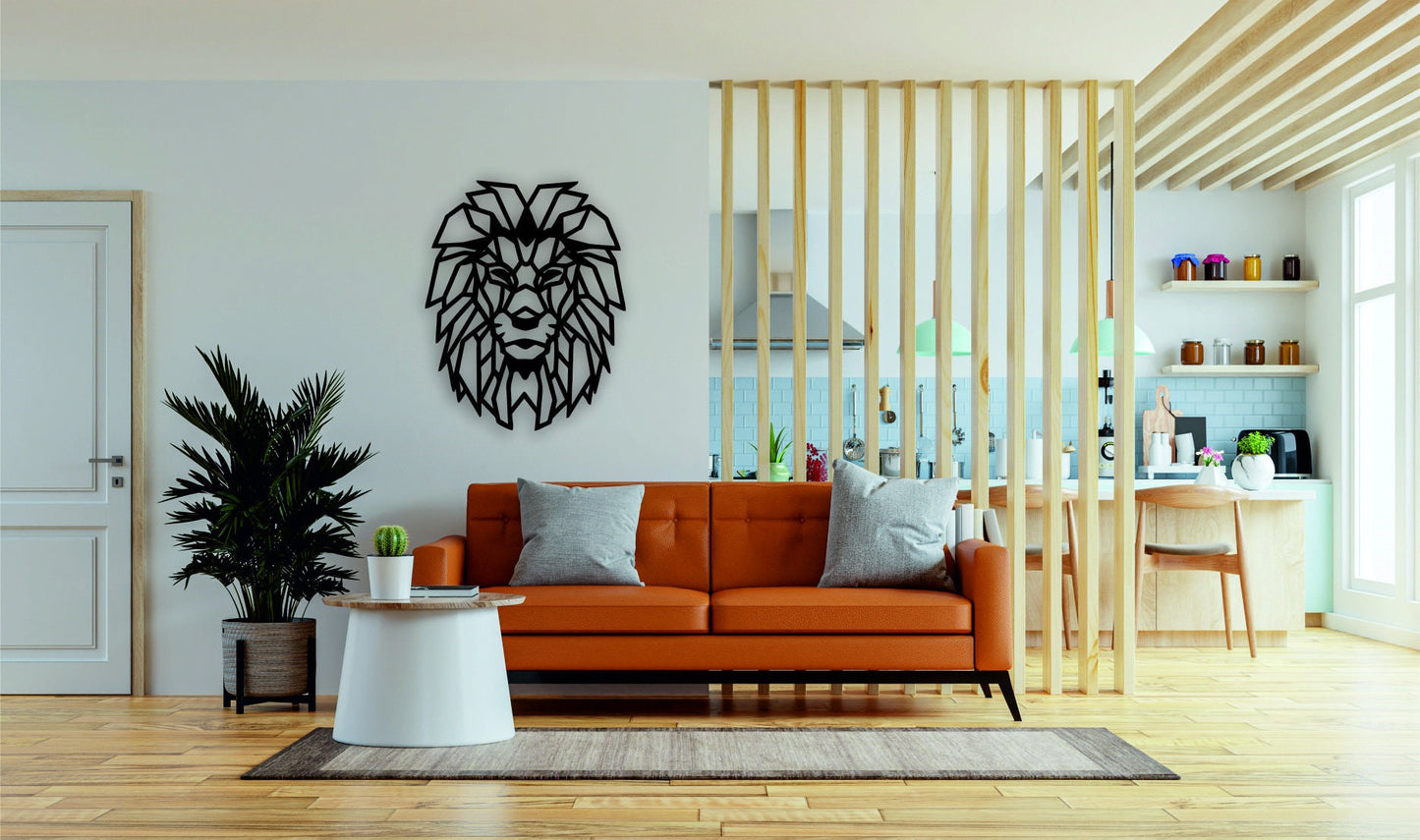 Lion V1 Metal Wall Painting