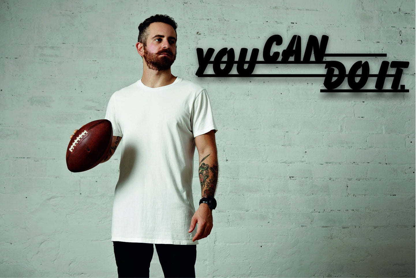 You Can Do It Metal Graffiti Painting