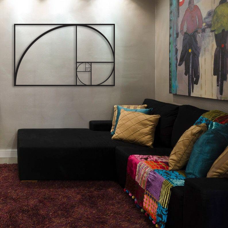 Golden Ratio Metal Painting