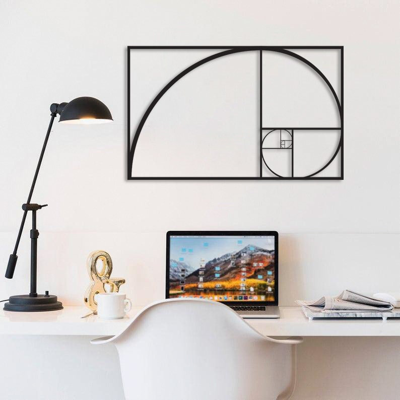 Golden Ratio Metal Painting
