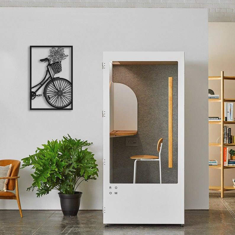 Summer Bicycle Metal Wall Painting Merror