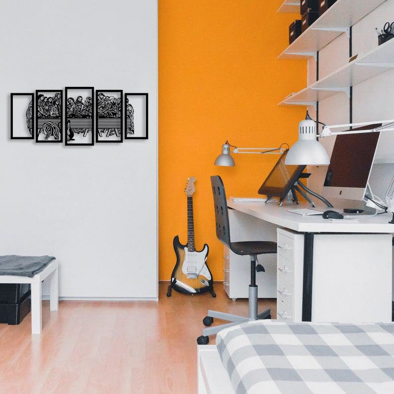 Son Akşam Yemeği Metal Tablo