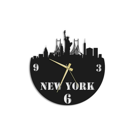 New York Metal Wall Clock