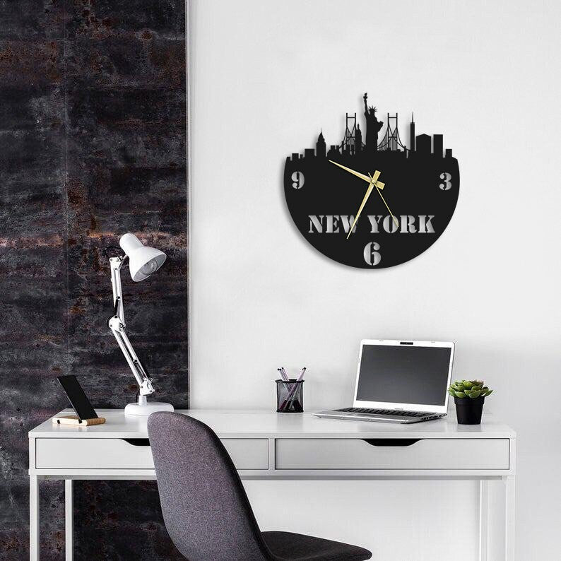 New York Metal Duvar Saati