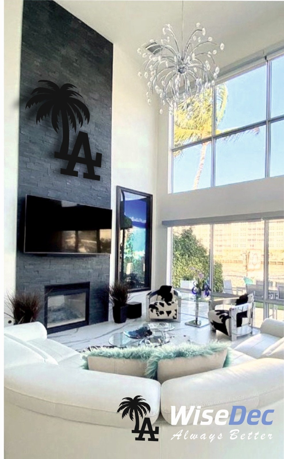 Los Angeles Metal Wall Painting