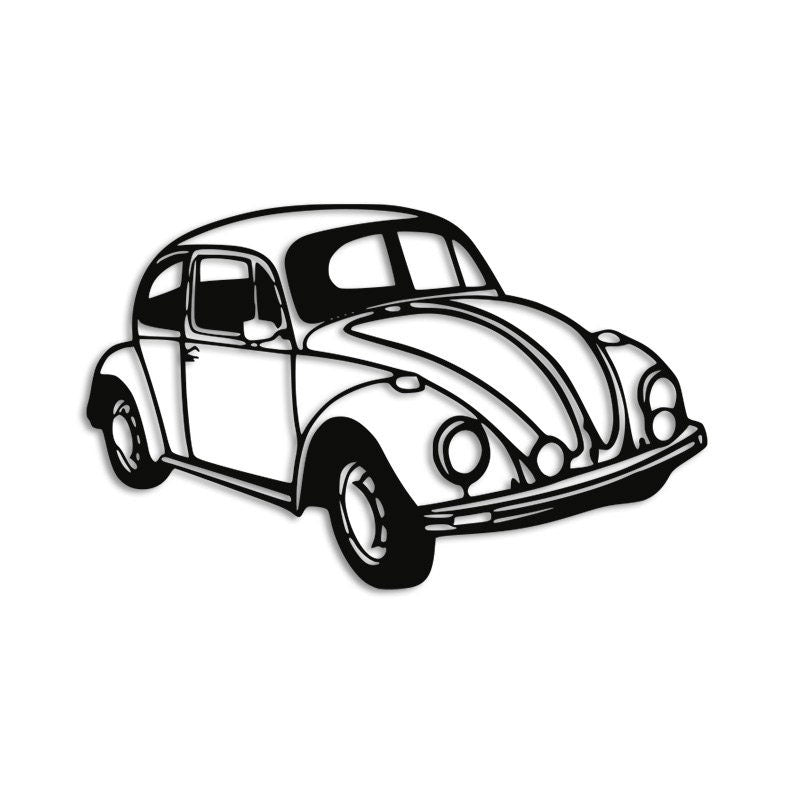 Retro Araba Metal Duvar Tablosu