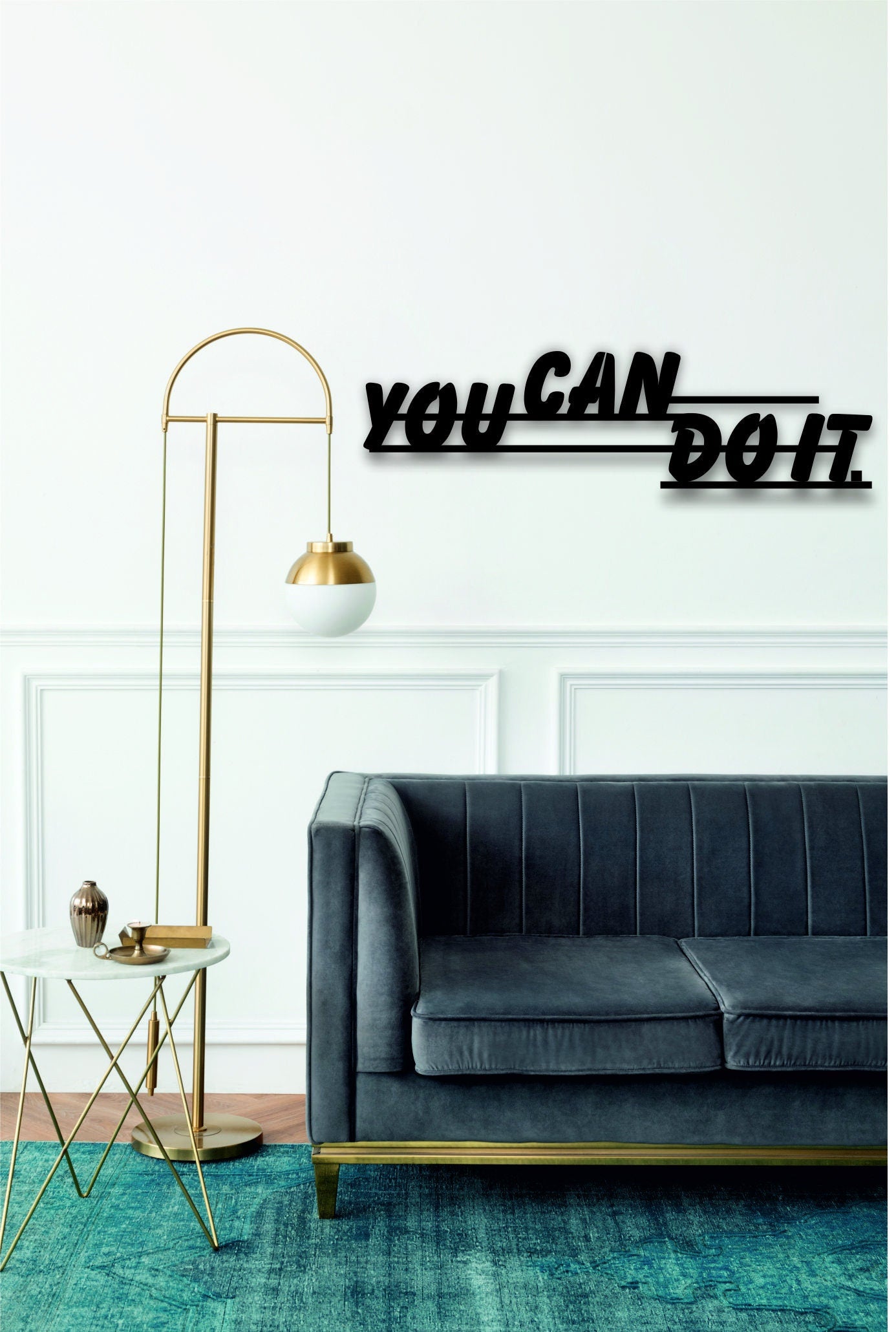 You Can Do It Metal Graffiti Painting