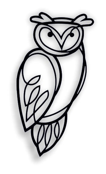 Baykuş Metal Duvar Tablosu