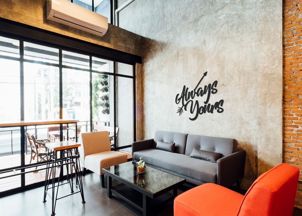 Always Yours Metal Duvar Yazısı