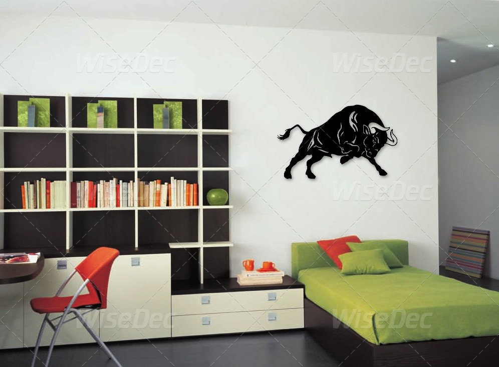 Bull Metal Wall Painting