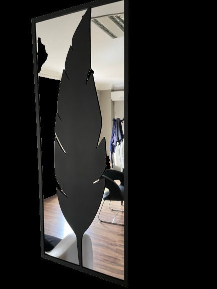 Merror Feather Metal Wall Decor