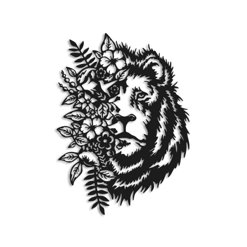 Aslan V3 Metal Duvar Tablosu