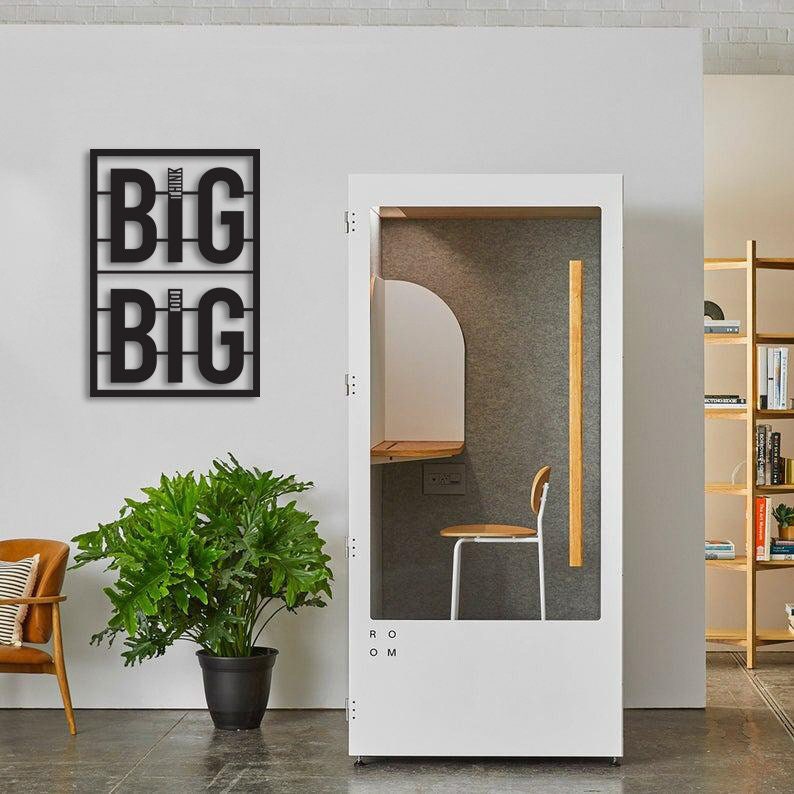 Think Big Do Big Merror Metal Wall Painting