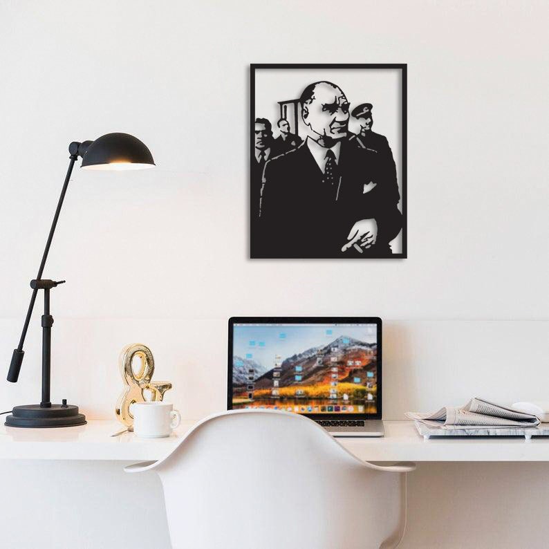 Ataturk V3 Merror Metal Painting