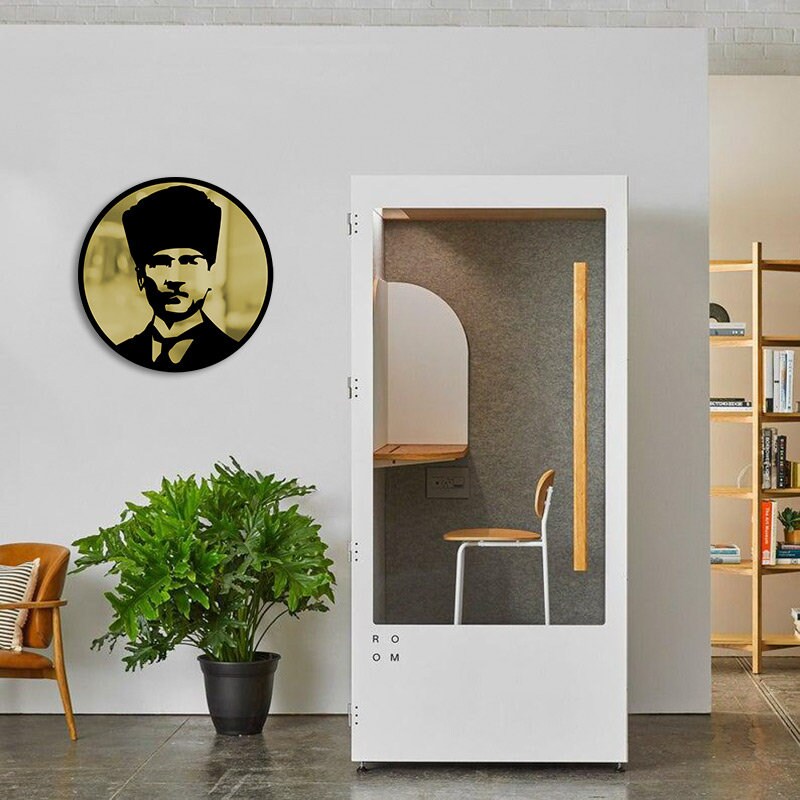 Ataturk Merror Metal Wall Painting