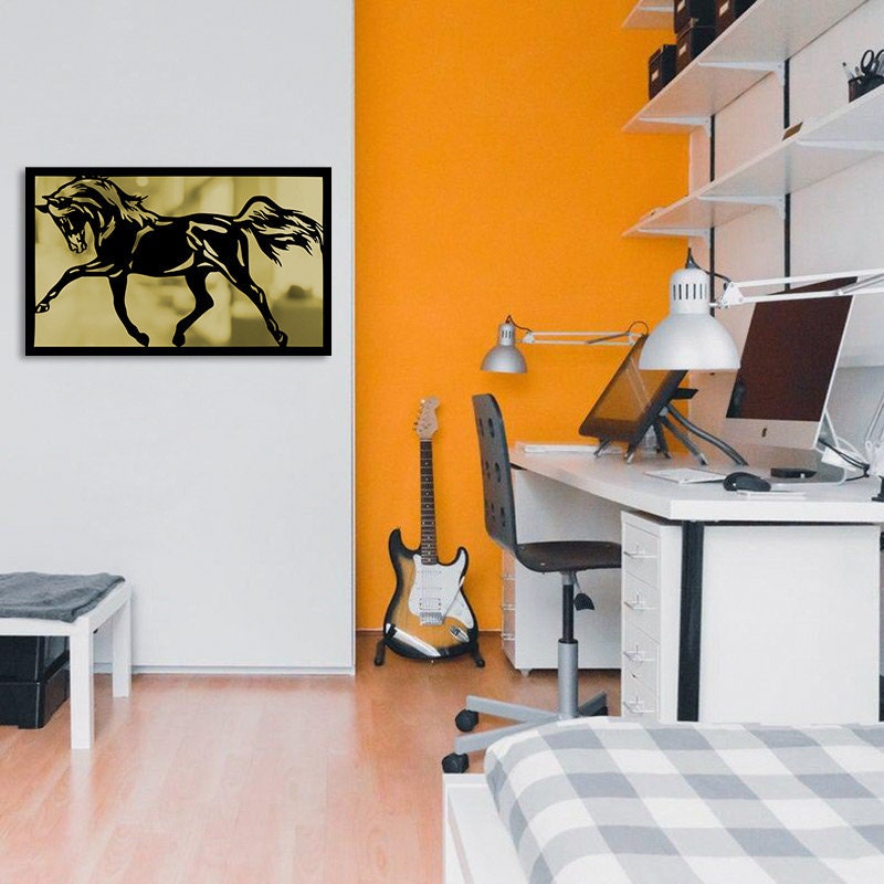 Merror Horse Wall Metal Art