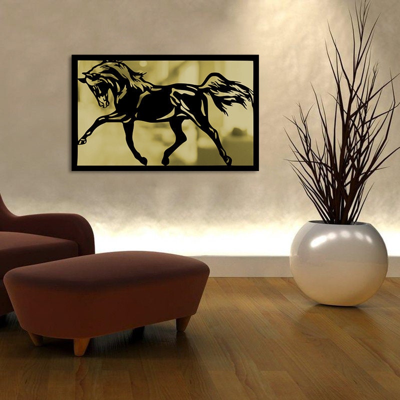 Merror Horse Wall Metal Art