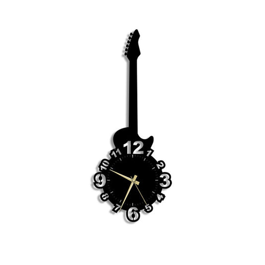 Guitar Metal Wall Clock