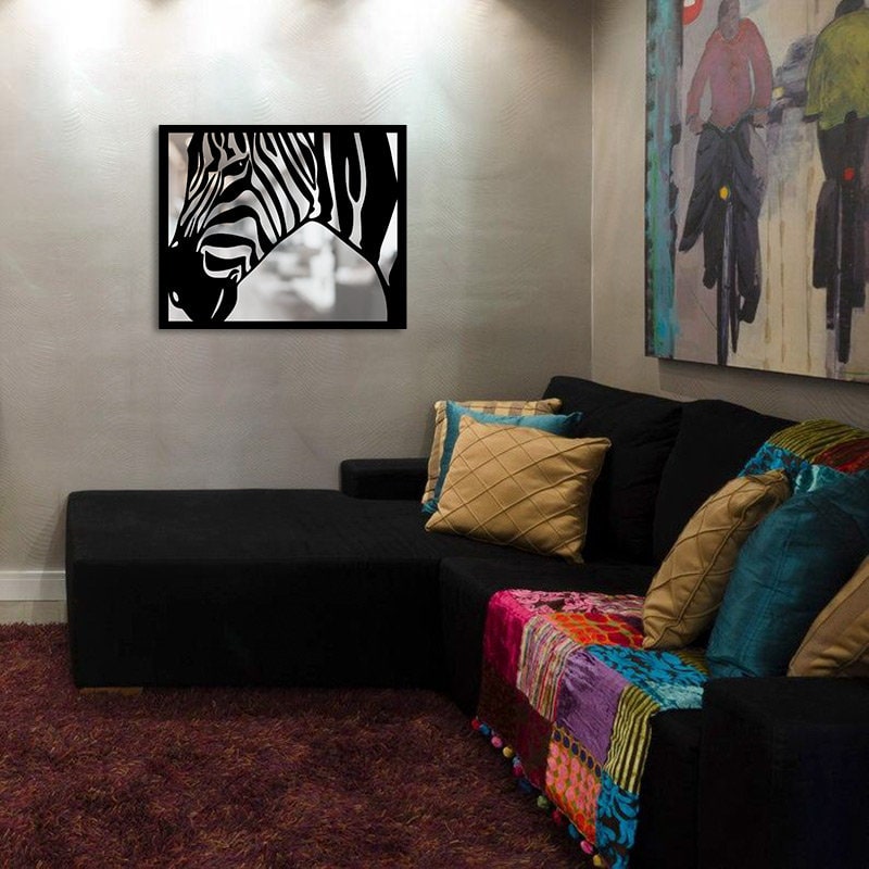 Zebra Metal Wall Painting Merror