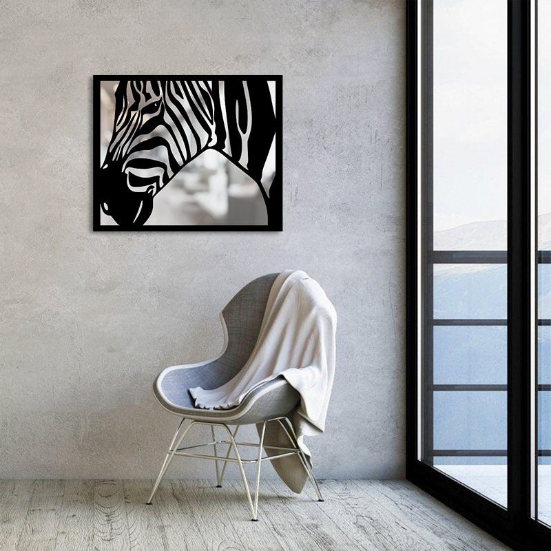 Zebra Metal Wall Painting Merror