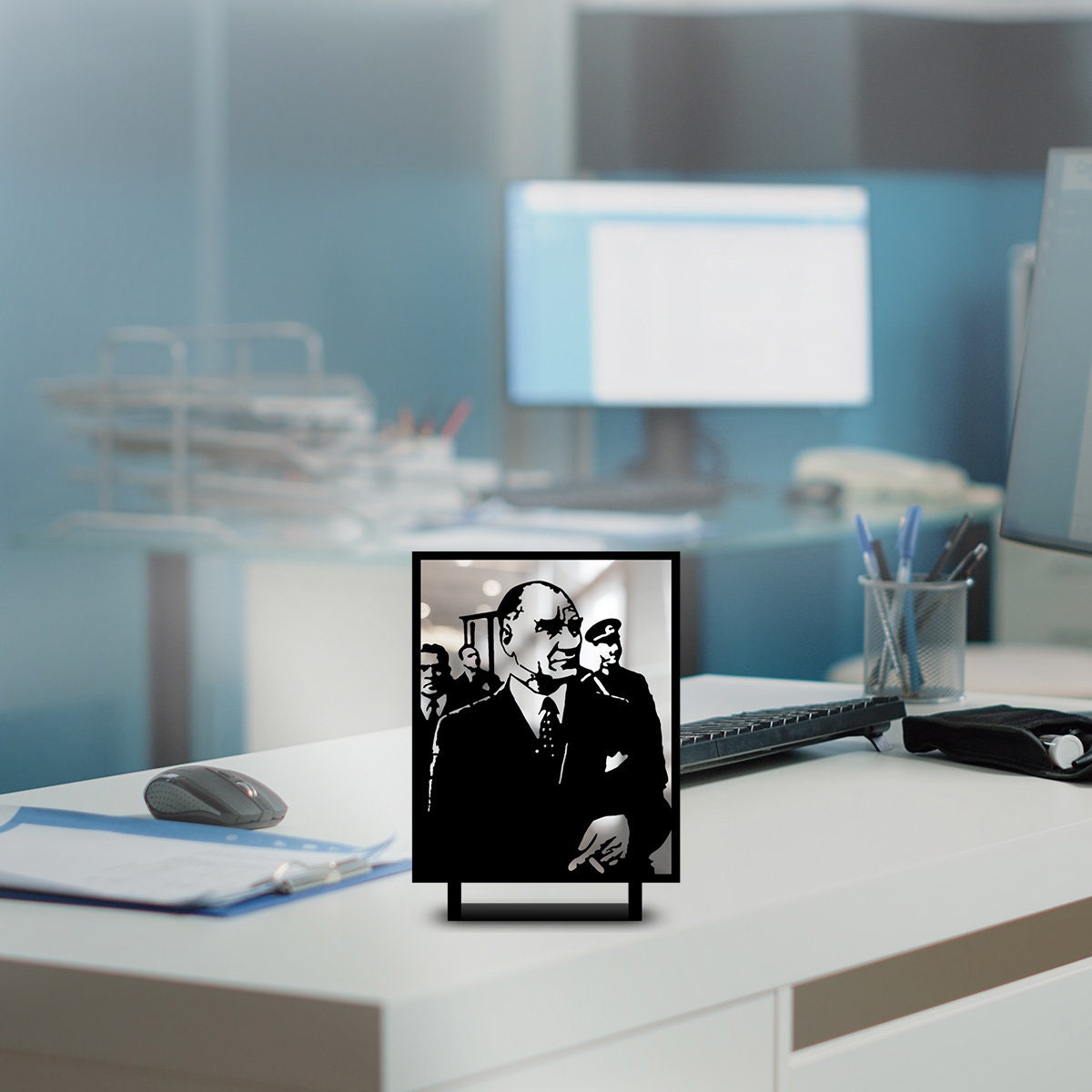 Atatürk V3 Metal Merror Masa Üstü Dekor