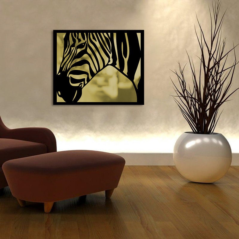 Zebra Metal Wall Painting Merror