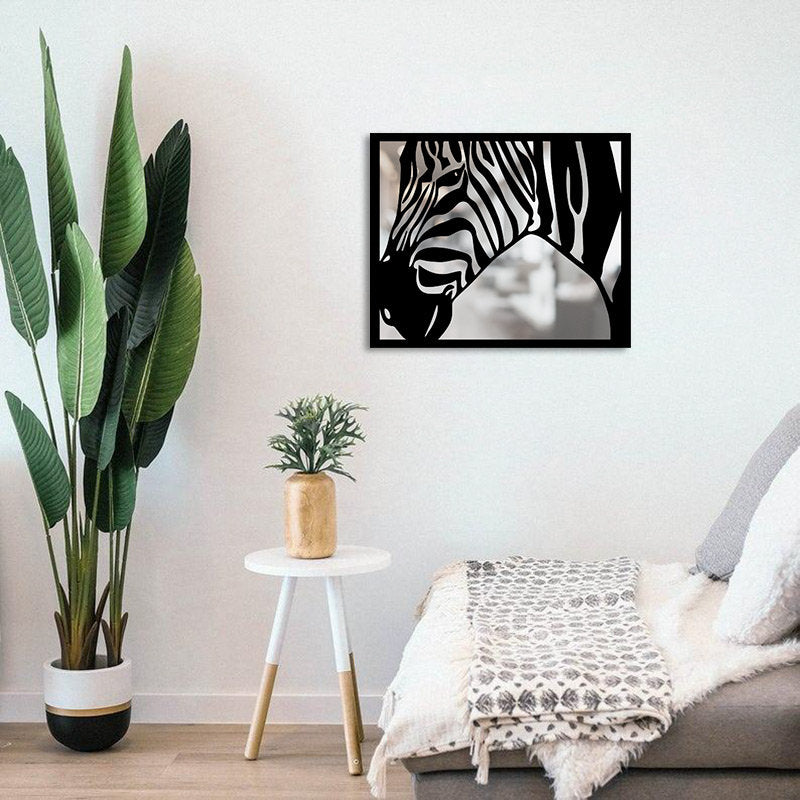 Zebra Metal Wall Painting Merror