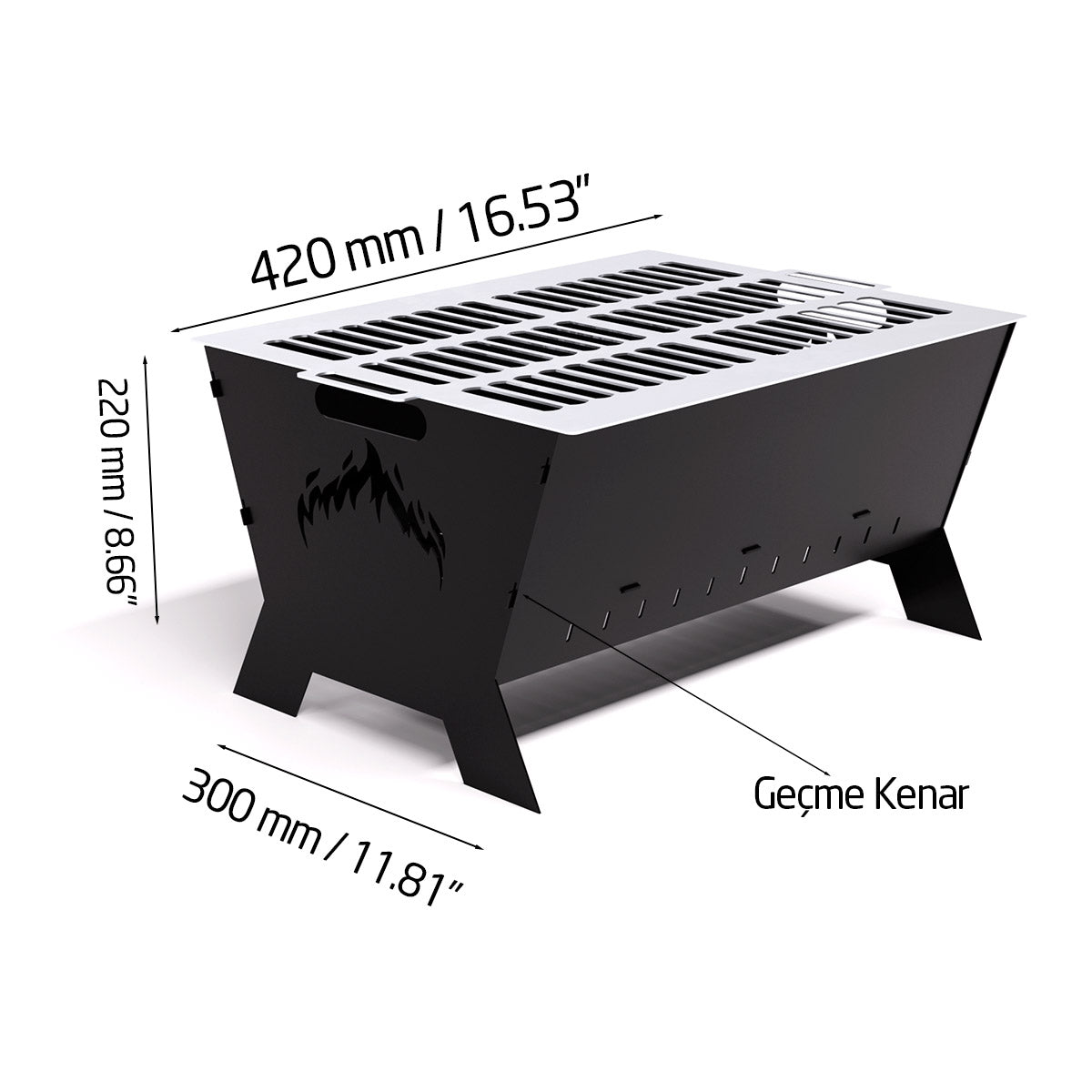 WiseGrill Portable Metal Barbecue WG1 With Bag