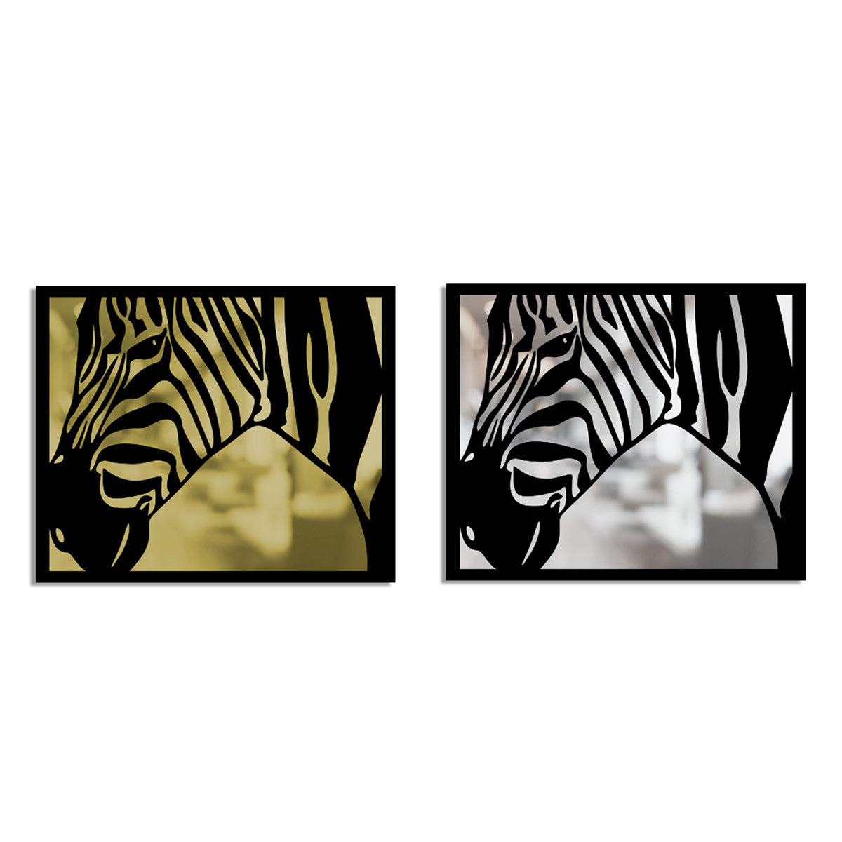 Zebra Metal Wall Painting Merror
