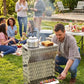 WiseDec WiseGrill V8 – Dikey Taşınabilir Paslanmaz Çelik Mangal | Kompakt & Çok Amaçlı Outdoor Grill
