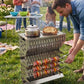 WiseDec WiseGrill V8 – Dikey Taşınabilir Paslanmaz Çelik Mangal | Kompakt & Çok Amaçlı Outdoor Grill
