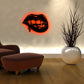 Vampire Lip Halloween Metal Wall Art Led Options